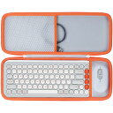 Lebakortマウスキーボードの組み合わせケースと互換性のあるLogicoolロジクール POP ICON KEYS K680GR K680OW キーボード + POP MOUSE M370 マウス(オフホワイト ケース)(2)