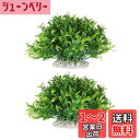 CAPASTEC 水槽用プラスチック植物、人工水草、魚のための景観用品、直径11cm(緑)2個セット