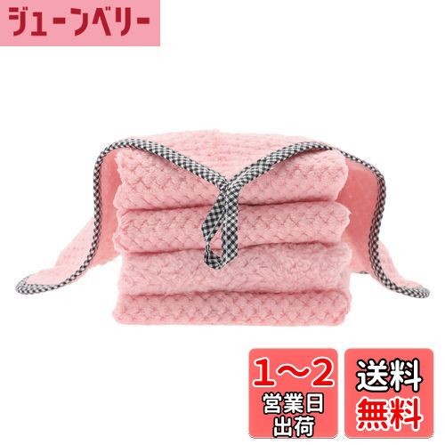 CAPASTEC キッチンタオル キッチンクロス ふきん 手拭きタオル 布巾 台拭き ディッシュクロス ループ付き 速乾キッチン 食器拭き 吸水性 台所 手ふきん タオル 速乾 防臭 北欧 衛 生 毛羽立たない 25*25cm 掛けられる 5枚セット オーバーロック フレッシュ