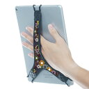 TFYセキュリティフローラルハンドストラップフィンガーグリップホルダー 9~10インチタブレット用 - iPad Pro 11インチ/Pro 10.5インチ/Pro 9.7インチ/iPad 10.2インチ/Air 10.9インチ/Air 5/Fire HD 10/Galaxy Tab 10.1インチに対応(2)