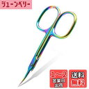 CGBEキューティクルはさみ極細カーブ刃、眉毛ハサミ、キューティクルケア用スーパースリムハサミプロマニキュア精密先端毛繕い刃、眉毛、まつ毛、甘皮用小型ハサミ -...