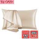 HEVUMYI シルク枕カバー 100%マルベリーシルク 25匁 43×63cm 洗えるシルクピローケース 片面シルクタイプ 裏地テンセル 封筒式まくらカバー ...