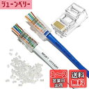 YFFSFDC RJ45コネクタ CAT6 CAT5E CAT5 LANケーブル用 貫通型 LANコネクタ 配線簡単 爪折れにくい RJ45 モジュラープラグ ...