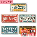 Lezalic ブリキ 看板 ナンバー プレート ガレージ アメリカン レトロ インテリア 雑貨 壁飾り アンティーク ヴィンテージ風 (ナンバープレート)