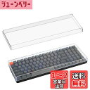 Geekria キーボード ダストカバー 透明アクリル キーパッドカバー Keychron K4、RK Royal KLUDGE RK100、Nuphy Air96 V2、LOFREE Flow ロープロファイル メカニカルキーボード 100 キーに対応