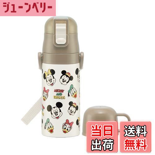 【送料無料】スケーター(skater) 子供用 ステンレス 水筒 2way 直飲み 420ml コップ飲み 350ml ミッキ..