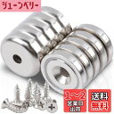 10個セット 超強力マグネット 直径25mm 穴・ネジ付き ネオジム磁石 マグネットフック 磁石 強力 キッチン 浴室 室外 倉庫 工業 壁掛け用