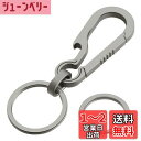 チタン カラビナ キーホルダー キーリング付き おしゃれ 金具 軽量 便利 シンプル キーチェーンホルダー 車 家 鍵 バッグ小物 脱落防止 紛失防止 取付簡単...