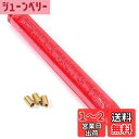 ライフパレット 汎用 ロング クリスタルシフトノブ バブル 八角 400mm 気泡入り アダプター3種付き (レッド)