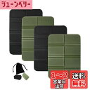 YFFSFDC 折り畳み マット 4個セット 座布団 収納袋付き 軽量 アウトドア キャンプ ピクニック 花見 コンパクト 防水 レジャー サウナ シート 黒 ...