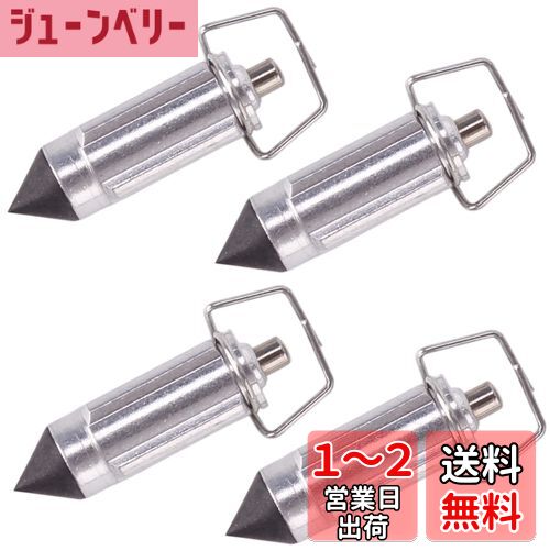 Meliore フロートバルブ CVキャブ オーバーフロー 防止 カワサキ ゼファー バリオス 汎用品 互換 社外 ZRX400 ZRX400II ZRX ZRXII 4気筒 4個セット