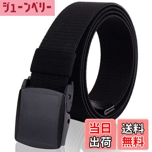 【送料無料】JINSELF 【YKK社製バックル採用】 ベルト メンズ 超伸縮 大きい フリーサイズ 軽量 ナイロン タクティカルベルト 作業着 作業用 仕事用...