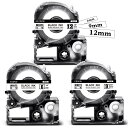 ASprinte 互換 テプラ テープ 白 12mm 9mm 6mm キングジム テプラ カートリッジ SS12KW SS9KW SS6KW Kingjim T...