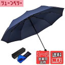 【送料無料】TAIKUU 折りたたみ傘 丈夫 軽量 大きいサイズ 12本骨 折り畳み傘 頑丈 耐風 強風に強い 折畳傘 メンズ 手動 超撥水 傘ケース付き(ブルー)