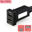 USB入力ポート&HDMI入力ポート オーディオ中継 オーディオパーツ スイッチホールパネル TOYOTA トヨタ車系用
