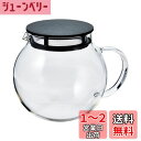 HARIO(ハリオ) ジャンピングリーフポット ブラック 600ml 日本製 JPL-60-B