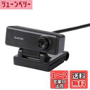 エレコム WEBカメラ UCAM-C310FBBK HD 720p 30FPS 100万画素 マイク内蔵 高精細ガラスレンズ ケーブル長1.5m ブラック