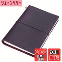 Collasaro レザーノート 本革 手帳 日記帳 A5サイズ (パープル)
