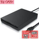 USBフロッピーディスクリーダードライブ3.5インチ1.44 MB外付けポータブルFDDディスケットドライブWindows XP/Vista/7/8/10/11のみサポート、PCコンピュータ/ラップトップ用 プラグアンドプレイ ドライバなし ブラック