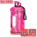 VENNERLI ハーフガロン 水筒 2.2L ラージ スポーツ用 ウォーターボトル ハンドル付き 74オンス ビスフェノール-A不使用 繰り返し利用可能 プラスチック製 水差し 漏れ防止 水分補給用ボトル ジム/ヨガ/旅行/キャンプ/サイクリング/アウトドアスポーツ用