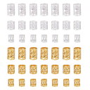 PH PandaHall 約300個 3サイズ ヘアアクセサリー ドレッドロックスビーズ メタルヘアコイルカフスフィリグリー編組リング 髪飾りの編組用 アクセサ...