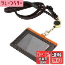 【送料無料】IDカードホルダー ネームホルダー 名札ホルダー 社員証 カードケース メンズ 伸縮リール式 脱着式 横型 両面用 ネックストラップ パスケース カ...