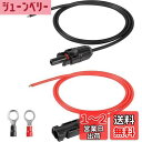 CERRXIAN 14AWGソーラー延長コード、メスコネクタとオスコネクタを備えたソーラーパネル、充電コントローラー(ブラック+レッド)(14AWG 3.3FT)-O