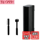 Mcbazel 1本3役 レコードクリーニング用品 静電気防止 ビニール レコード ブラシ レコード針クリーニングセット ミニブラシ付き-ブラック