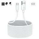 マイクロusbケーブル 3M micro usb 電源ケーブル 防犯監視カメラの給電用 USB A- micro B オスオス 対応ATOM Cam 2/YES...
