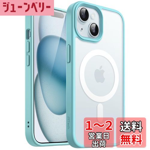 JEDirect iPhone 15 6.1 ޥͥå  MagSafeб ȾƩΥޥå  Ѿ׷ С (...