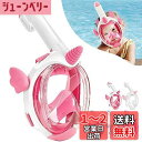 HEARTST 子供シュノーケルマスク 180°パノラマビュー キッズシュノーケルマスク フルフェイス型マスク 二重空気は方法を流れる 子供ダイビングマスク 防曇 漏れ止めダイビングマスク 自由に呼吸可能 マスク 収納バッグ付き 4-15歳の子供のため (ピンク)