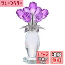 Kertari K9 クリスタルフラワー バラ 花 結婚 記念 日 妻 プレゼント【正規品】ガラス細工 造花 インテリア おしゃれ 置物 薔薇 花束 母の日 贈...