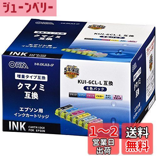 OHM ץ ޥΥL KUI-6CL-Lб ߴ󥯥ȥå 6ѥå INK-EKUILB-6P 01-4319