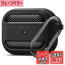 Spigen Apple AirPods Pro ケース カバー カラビナ リング 付き ワイヤレス充電 対応 衝撃 吸収 軽量 キズ防止 防塵 耐衝撃 収納ケ...