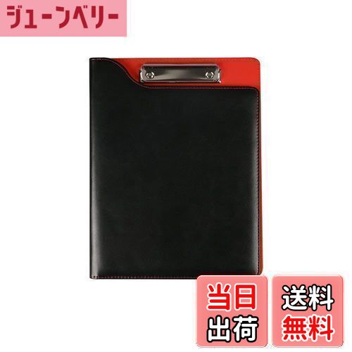 【送料無料】Costowns 革 二つ折り バインダー クリップボード A4 クリップファイル厚 手 pu レザー 書類契約フォルダー 100枚A4資料用紙が収...