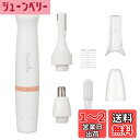 オーム(OHM) 電機Iberis レディースシェーバーセット フェイスシェーバー 鼻毛カッター ノーズトリマー 眉毛カット 顔 腕 足 指 ボディ 電池式 女...