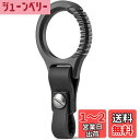 TISUR キーホルダー メンズ チタン カラビナ おしゃ 本革 キーリング付き キーケース用 keychain (ブラック)