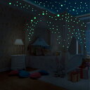 GLOWZEN 蓄光シール ウォールステッカー 蓄光星+丸型 942個セット 装飾屋内の夜間安全対策