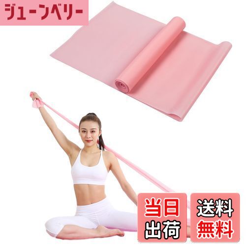 【送料無料】Phyxiul フィットネスバンド トレーニング チューブ ヨガバンドヨガ用 ダイエット フィット筋トレ お尻トレ 脚トレ 男女兼用 携帯便利 筋力トレーニング リハビリに最適 (ピンク)