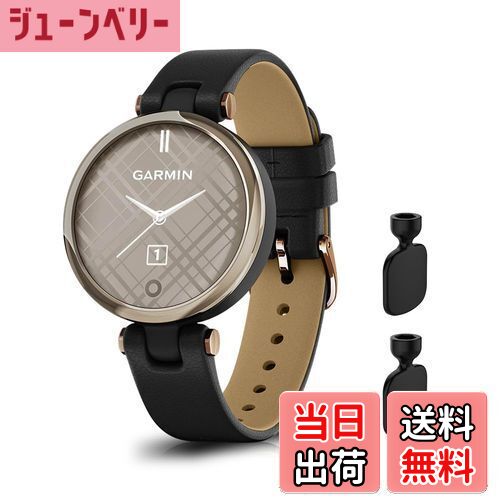 【送料無料】[SeGinn] レザーバンド Garmin Lily 対応 バンド 革 交換バンド 高級 簡単取付 ビジネス 軽量 ベルト サイズ調節可能 交換バンド コンパチブル Garmin Lily バンド（黒）