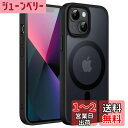 【送料無料】JETech iPhone 13 mini 5.4インチ用 マグネット ケース MagSafeに対応 半透明のマット背面 薄型 耐衝撃 カバー (ブラック)