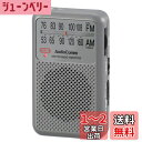 【送料無料】AudioComm AM/FM ポケットラジオ スペースグレーRAD-P210S-H