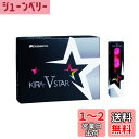 キャスコ(Kasco) ゴルフボール KIRA STAR V キラスターV ユニセックス キラスターVN ピンク 最適ヘッドスピード: 25~45 2ピースボール: 1コア+1カバー