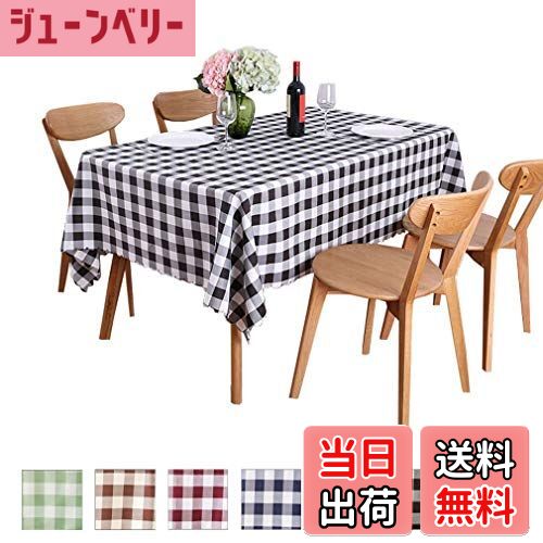 【送料無料】Jixin4you テーブルクロス テーブルカバー 食卓カバー オシャレ 格子縞 長方形 レストラン..