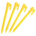 【送料無料】プラスチックペグ 14CM 4本入 アウトドア テント プラペグ