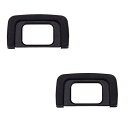 【送料無料】ニコンD3400D3500 D3200 D5100 D5200 D5300 D5500 D5600 D5000 D3300 D3100 D3000用2パックDK-25アイカップアイピースアイカップビューファインダー、