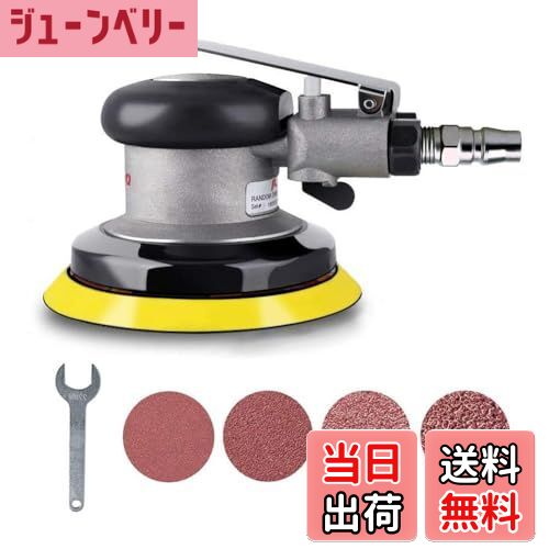 【送料無料】Chisafly ポリッシャー エアサンダー ダブルアクション サンディングペーパー付き ペーパ..