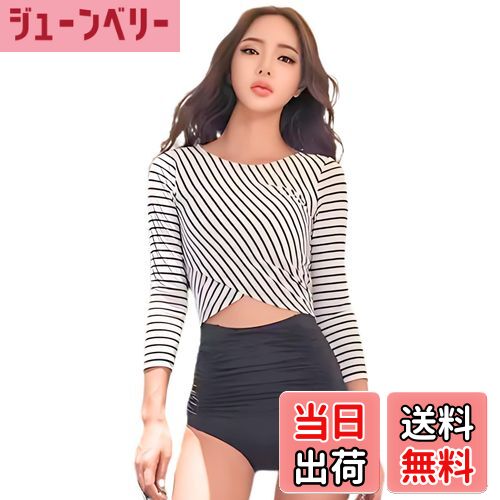 【送料無料】[SwimStar] レディース 水着 体型カバー ビキニ セパレート 2点セット 水着 長袖 UVカット..