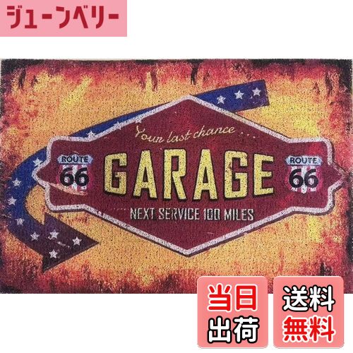 【送料無料】speed mao アメリカン ヴィンテージ風 雑貨 ガレージ 玄関マット 屋外 土足用 色：バリエーション、サイズ：40cm×60cm