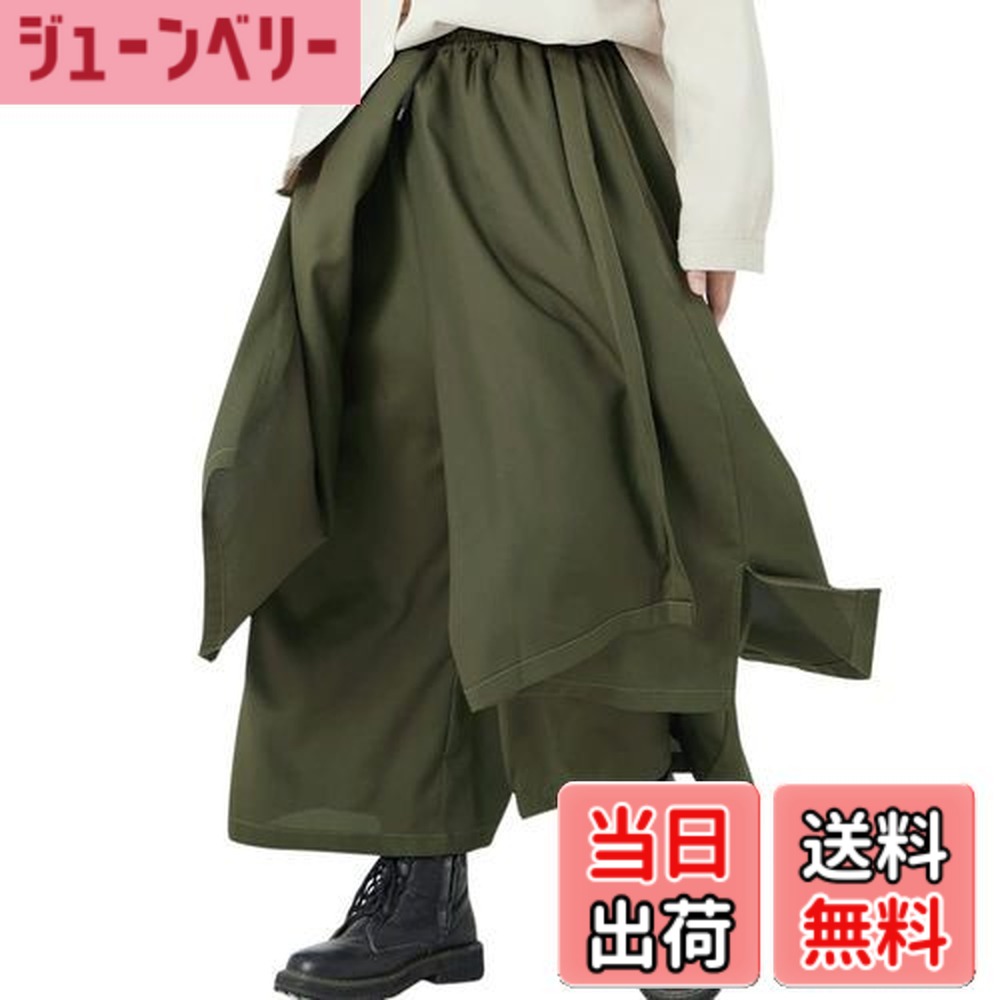 樂天商城 - 【送料無料】[WEEN CHARM] サルエルパンツ 変形 アラジンパンツ メンズ 巻きドレープ ワイドパンツ ジョガーパンツ ゆったり 男女兼用 オシャレ 袴パンツ ウエストゴム リラックスパンツ ヒップホップ パンツ ブラック系 オールシ 色：ダークグリーン、サイズ：Free Size